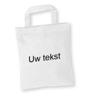 Draagtas katoen 22x26, wit